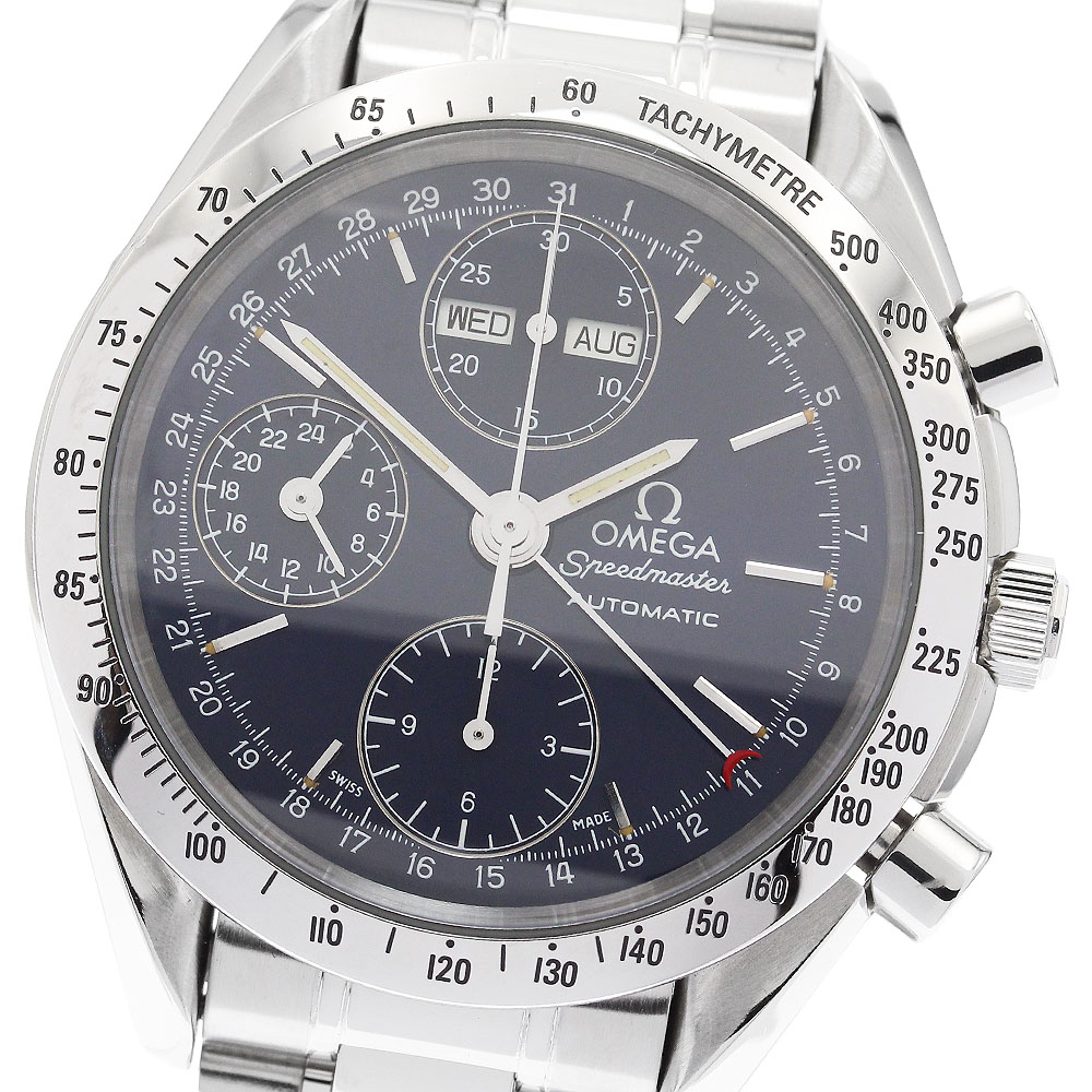 オメガ OMEGA 3521.80 スピードマスター トリプルカレンダー クロノグラフ 自動巻き メンズ 箱・保証書付き_896473【中古】