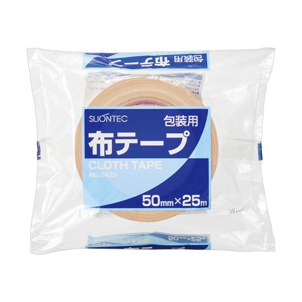 （まとめ）スリオンテック 布テープ No.343950mmx25m 1セット（30巻）[x3]