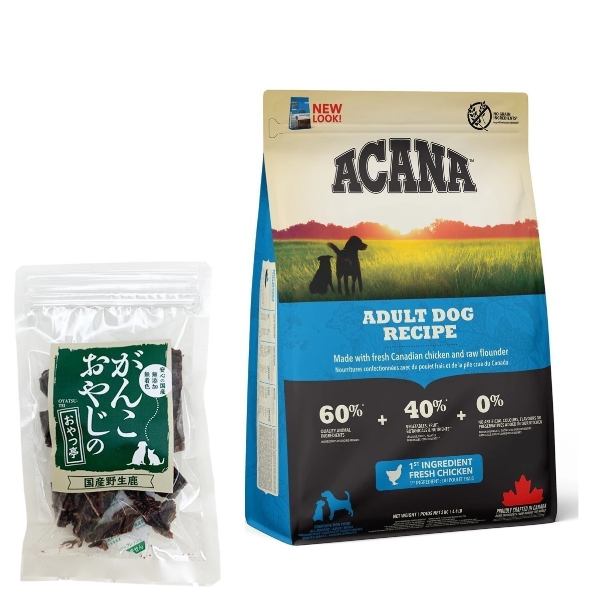 アダルトドッグ レシピ 2kg ドッグフード【国産鹿肉ジャーキー20g付き】