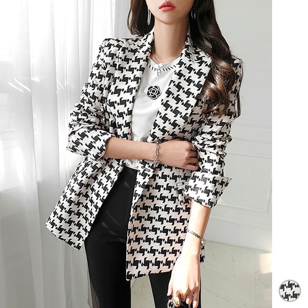 ジャケット レディース テーラードジャケット アウター 長袖 モノトーン モダン to24310