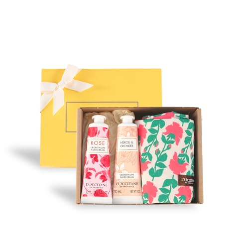 【 限定】 フローラルハンドクリームギフトセット(ポーチ付き)ネロリオーキデ+ローズ 30mL 誕生日 プレゼント ギフト 女性 男性 人気 送別 ホワイトデー