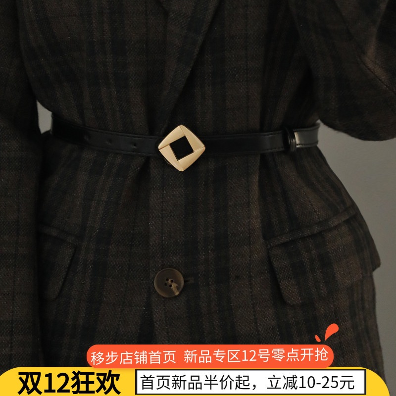 【89%OFF!】 小さいベルトの女性の細い百は韓国版にスーツのコートのウエストのセーターのワンピースを合わせてウエスト 新作グッ