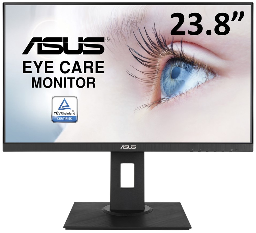 ASUSエイスース 液晶ディスプレイ(23.8型/IPS/FullHD 1920×1080/75Hz/5ms/HDMI1.4/DP1.2/D-sub/VESA/3年保証)(ブラック) VA24DQ