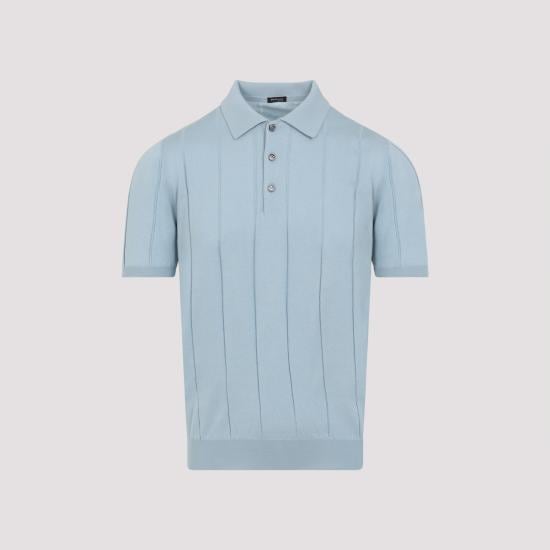 KITON Men Polo Shirts UMK0716K357001 CELESTE POLVERE