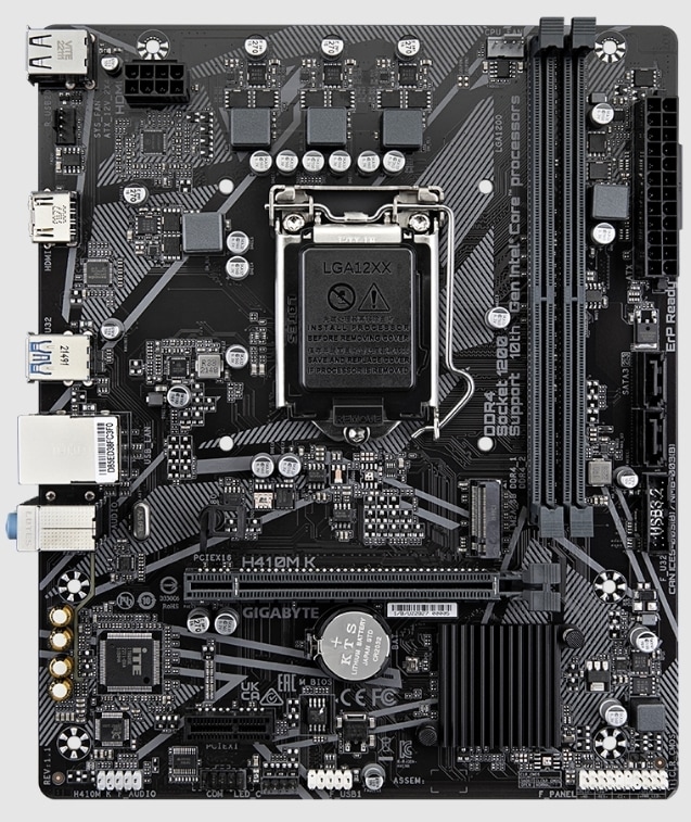 GIGABYTE H410M-K LGA 1200 Intel H470 NVMe M.2 SSD ECC DDR4 Motherboard