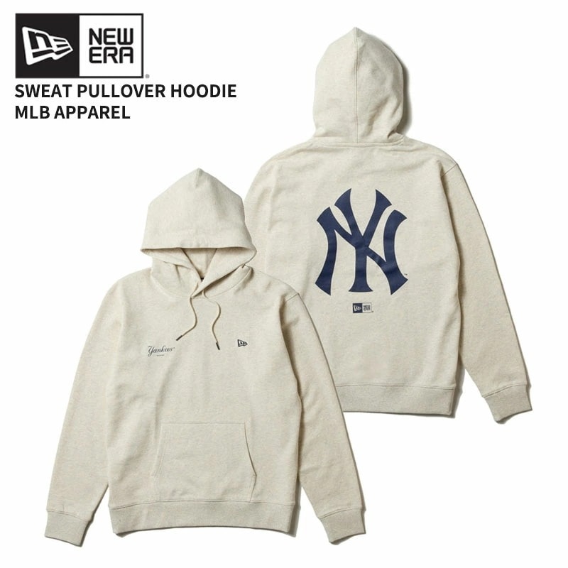 ニューエラ スウェット パーカー NEW ERA スウェット プルオーバー フーディー ニューヨーク・ヤンキース オートミール トップス フード スウェット