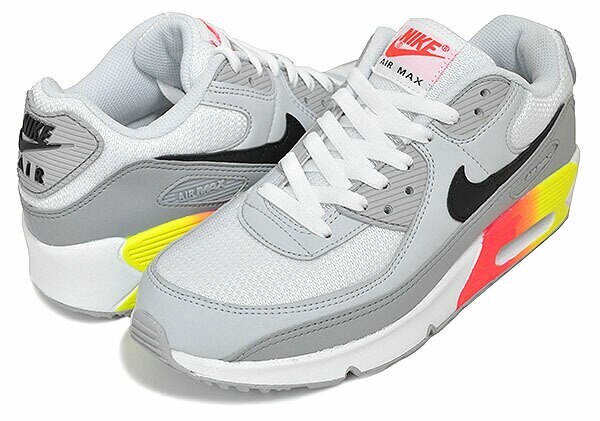 エアマックス90 レザー ガールズ dr8924-001 AIR MAX 90 GS wolf grey/black-bright crimson GRADIENT CASSETTE