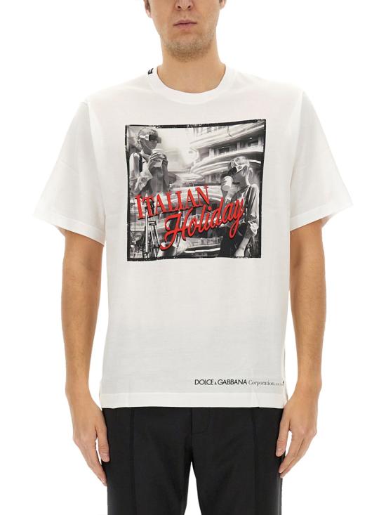 DOLCE & GABBANA Men T-Shirts G8PN9T G7O4TW0800 WHITE