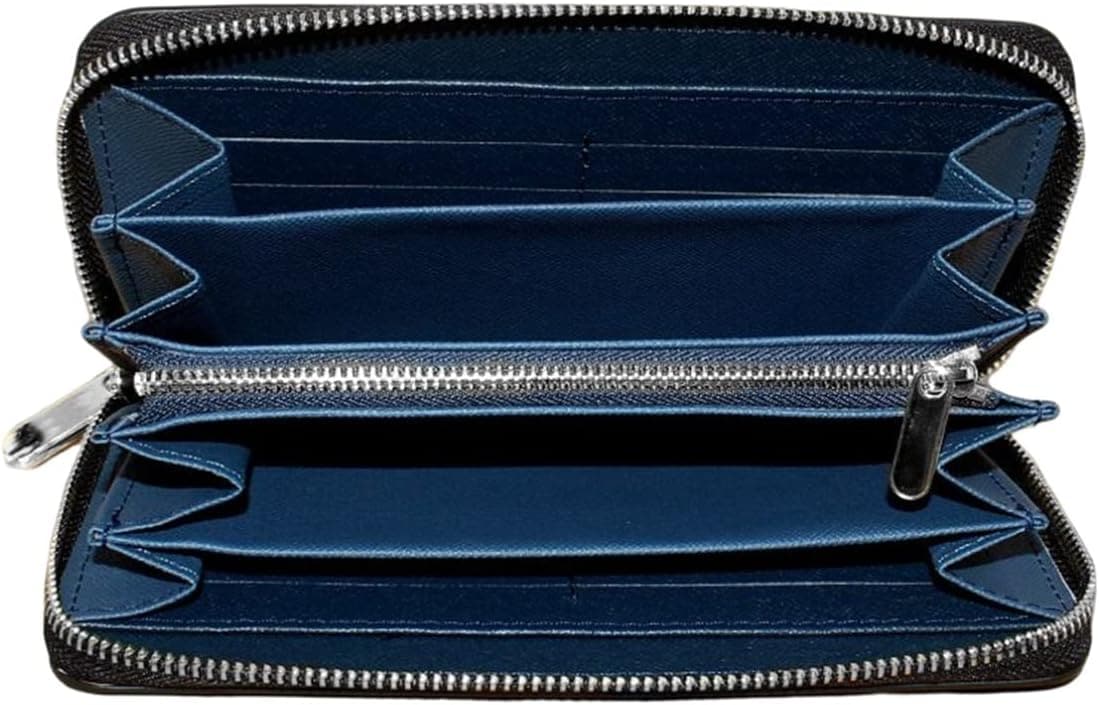 【20%OFFクーポン】長財布 レディース 男女兼用 メンズ 無地 ラウンドファスナー 財布 大容量 カード スマホ入れ可 レシートと小銭 多機能 お手頃 使いやすい マチ付き コインケース シンプル