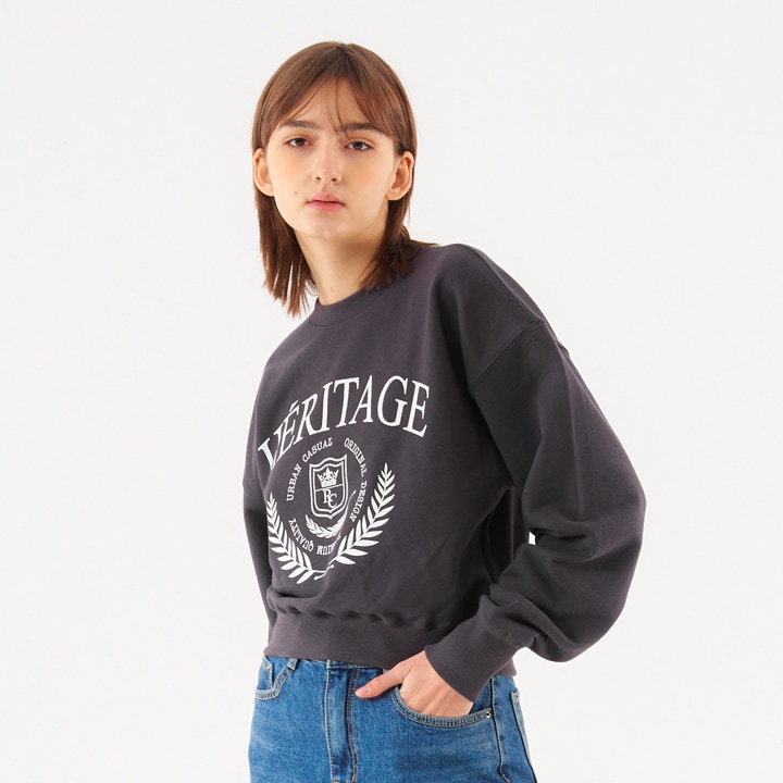 [W] Heritage Sweatshirts Charcoal 5,712円