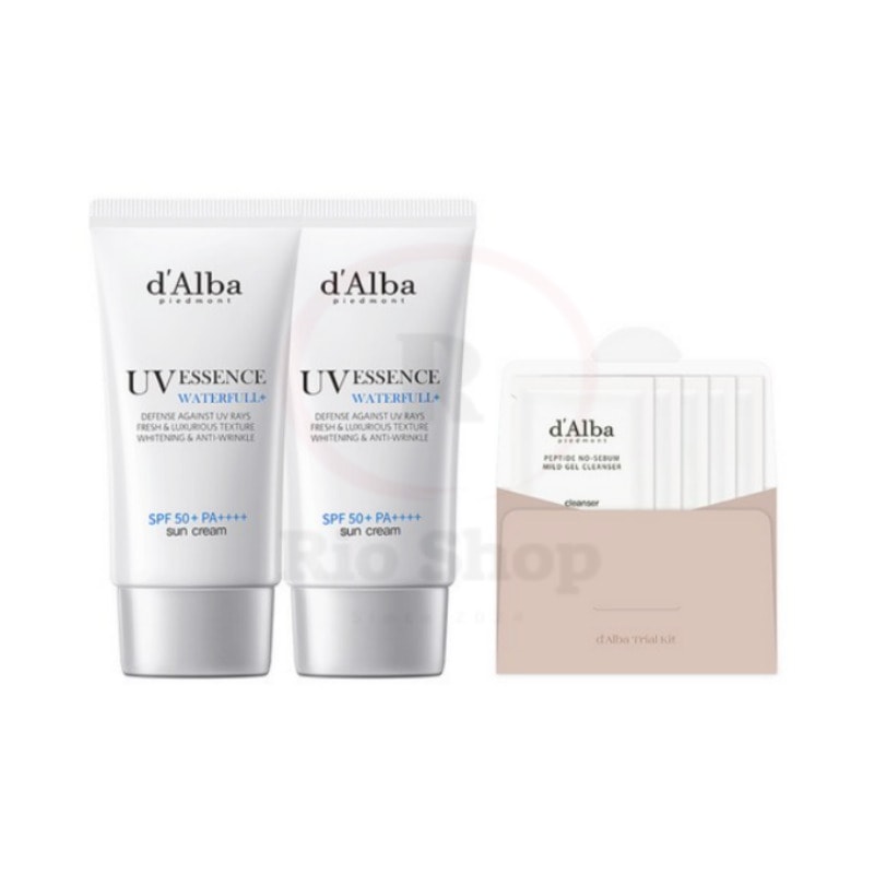 [1+1]ウォータープール エッセンス 日焼け止め 50ml 2個+ 弱酸性 ジェル クレンザー 15mlセット 柚子茶 サンクリーム しっとりした水分ライン 白濁のない しっとりした ヴィーガン