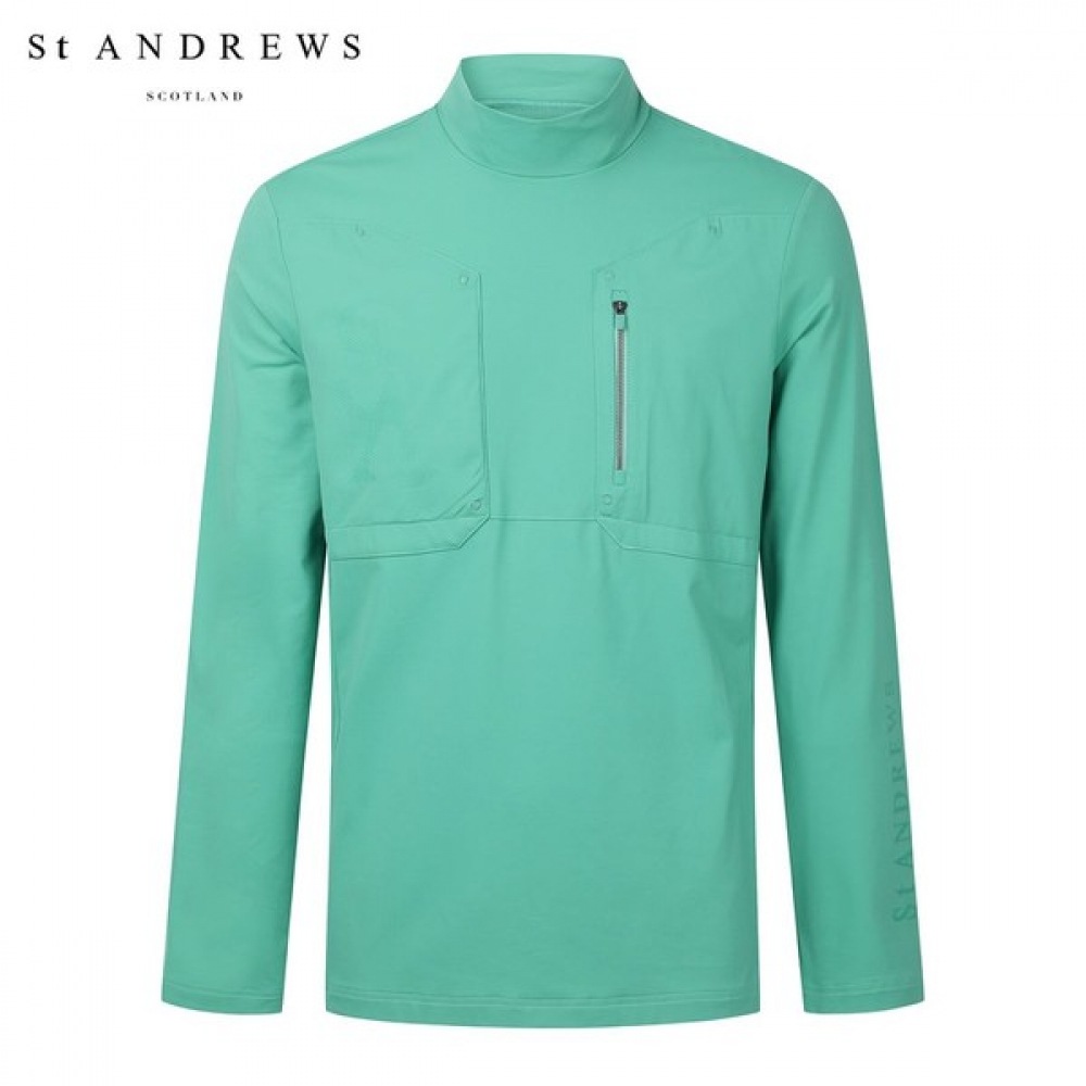 [St Andrews] メンズポケットディテール長袖インナーTシャツ