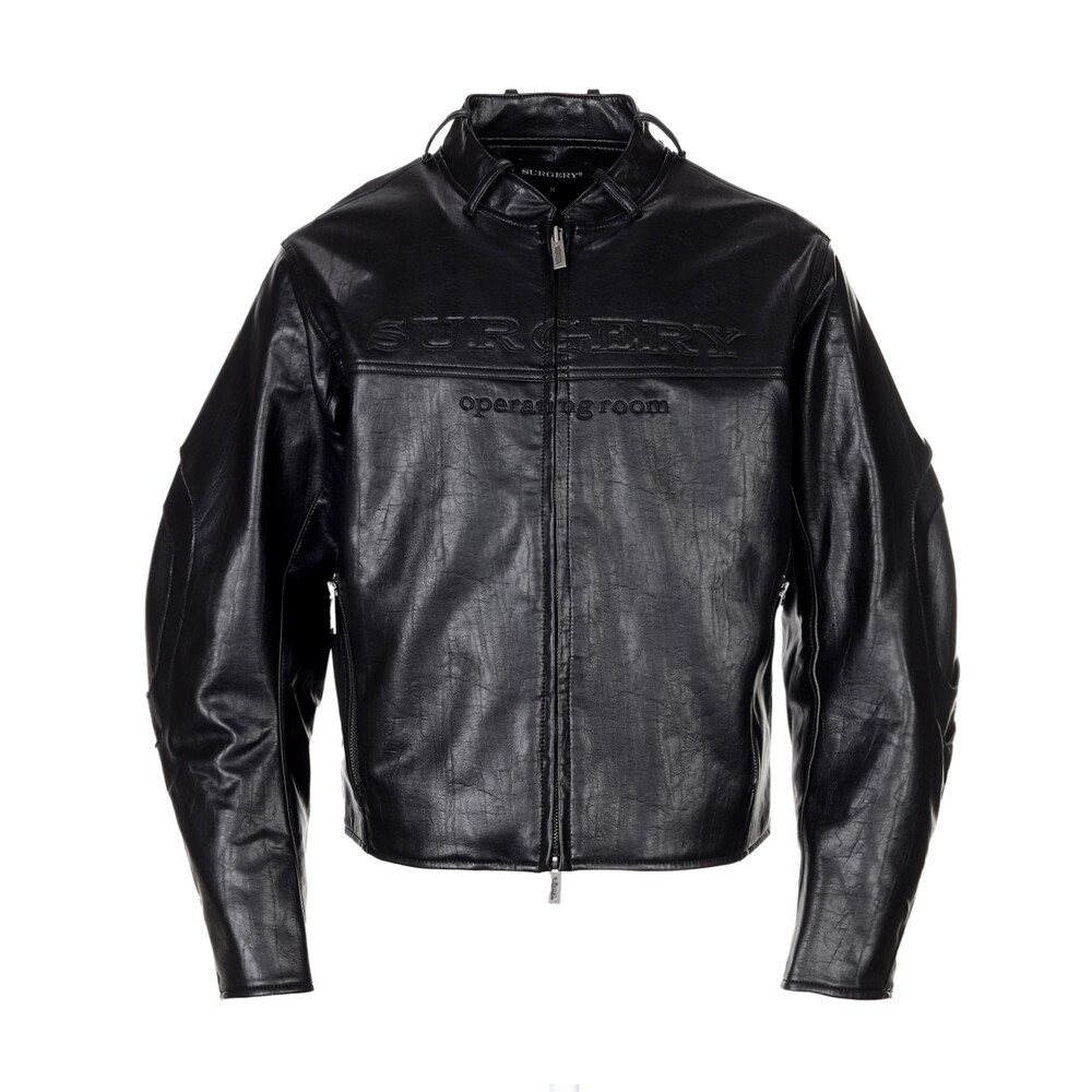 【SURGERY】 SURGERY STRATUM LEATHER JACKET : BLACK