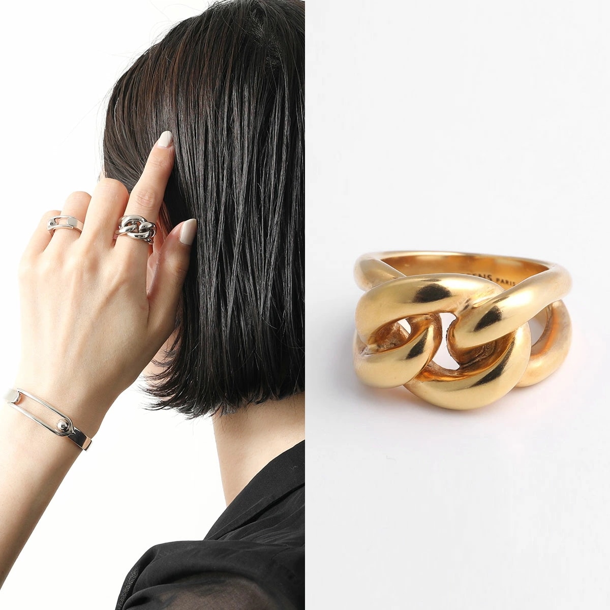 GOOSSENS PARIS グーセンスパリ リング Lhassa ring GOOH16RI01 レディース チェーン 指輪 アクセサリー カラー2色