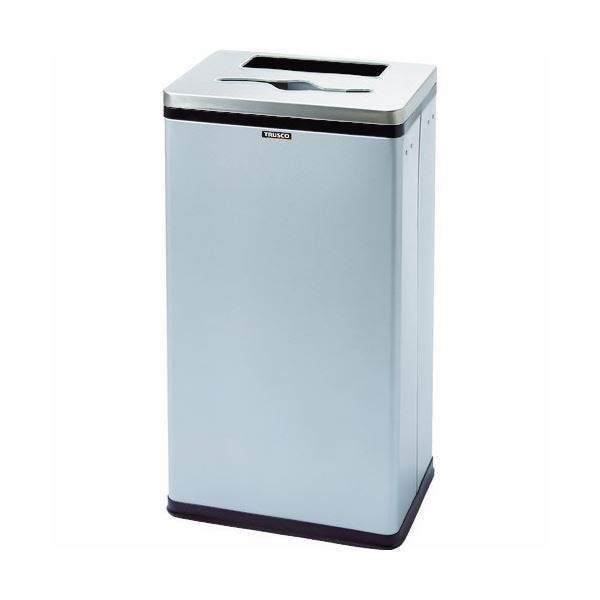 TRUSCOペーパーホルダー一体型ゴミ箱 329x240x600mm シルバー TPDH-31 1個