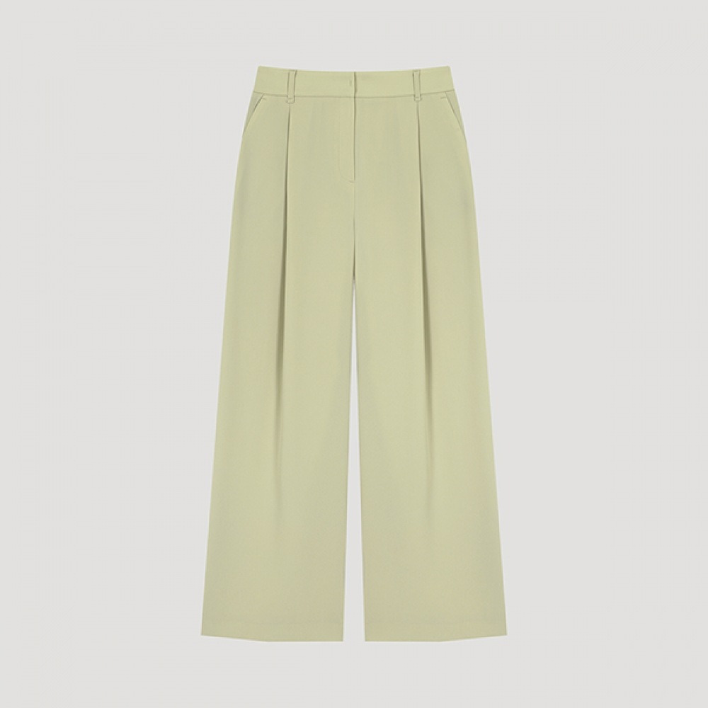 (シーズミス) ワンタックストレートセットアップパンツ_SWSSLO21010_BE