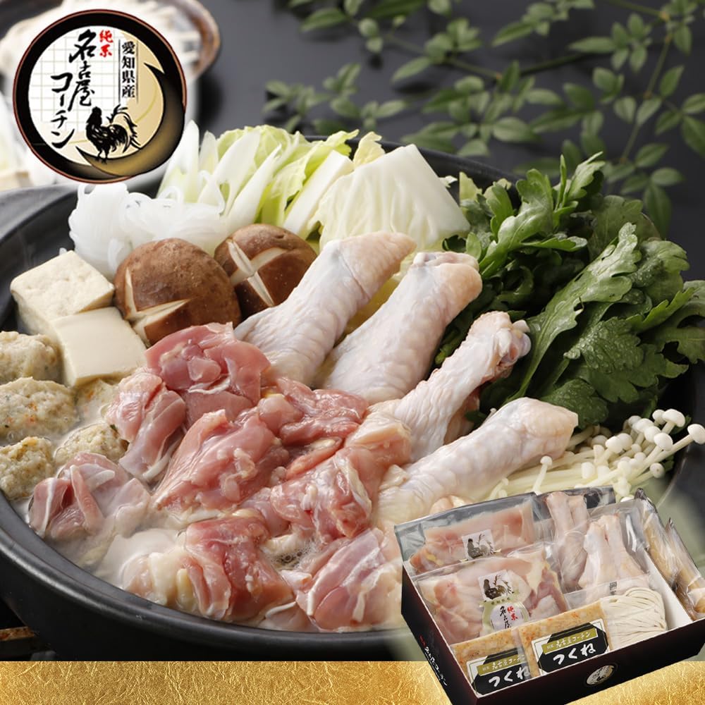 TV紹介されました 4～5人用 純系 名古屋コーチン 旨塩鍋 お歳暮 ギフト うどん付き あっさり さっぱり 鍋セット 柚子胡椒 お取り寄せグルメ 化粧箱入り ギフトBOX 手提げ紙袋