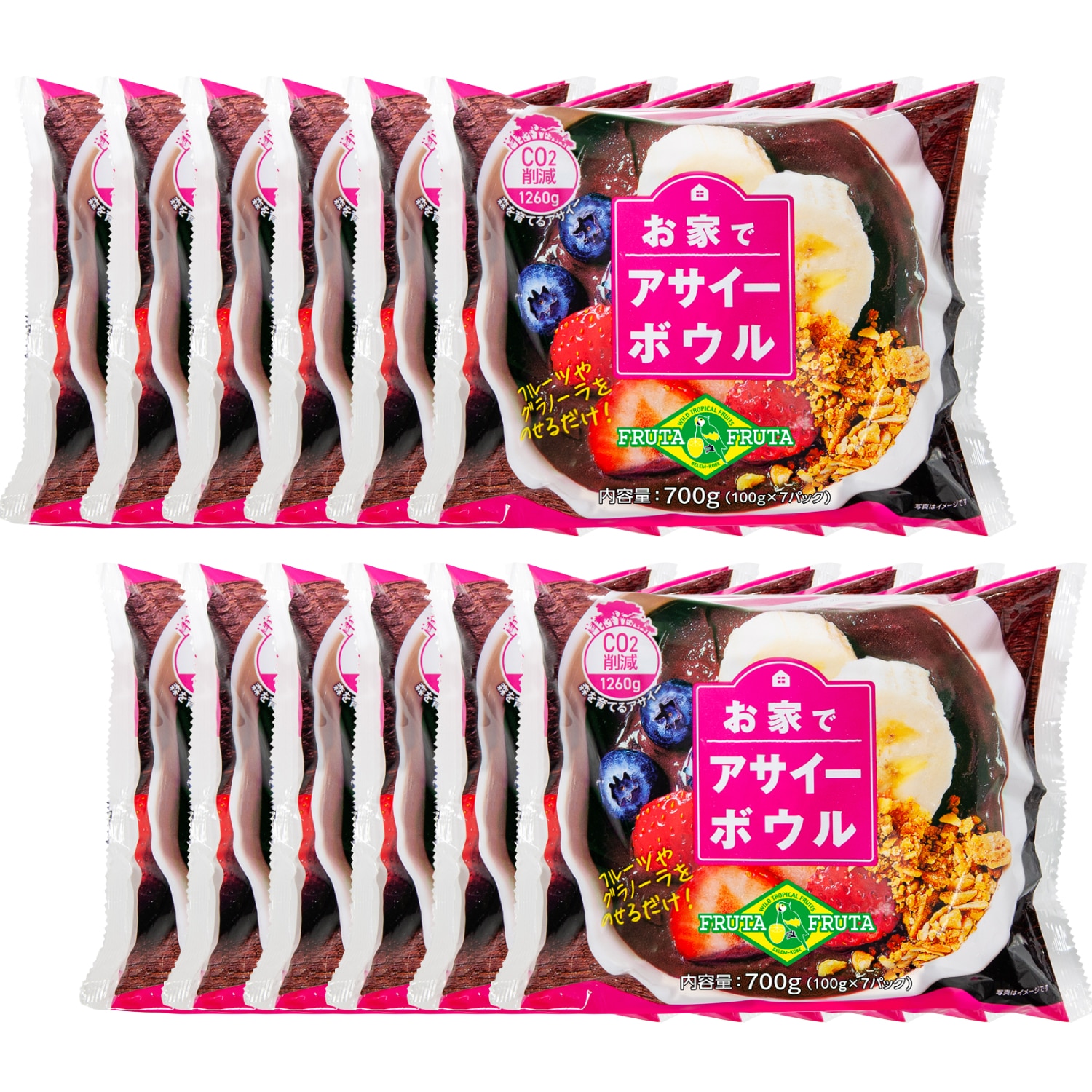 お家でアサイーボウル 7P 100g×84パック(12袋セット) 冷凍