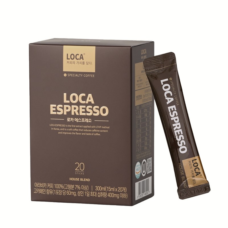 ロカエスプレッソ 液状スティック コーヒーハウスブレンド20個入り1個
