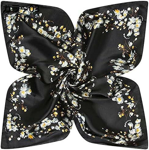 【20%OFFクーポン～】スカーフ レディース 小判 ネッカチーフ ショール レーヨン 花柄 マフラー UVカット お洒落 カジュアル 薄手 正方形 髪飾り ギフト 多機能 旅行 海辺 日焼け止め