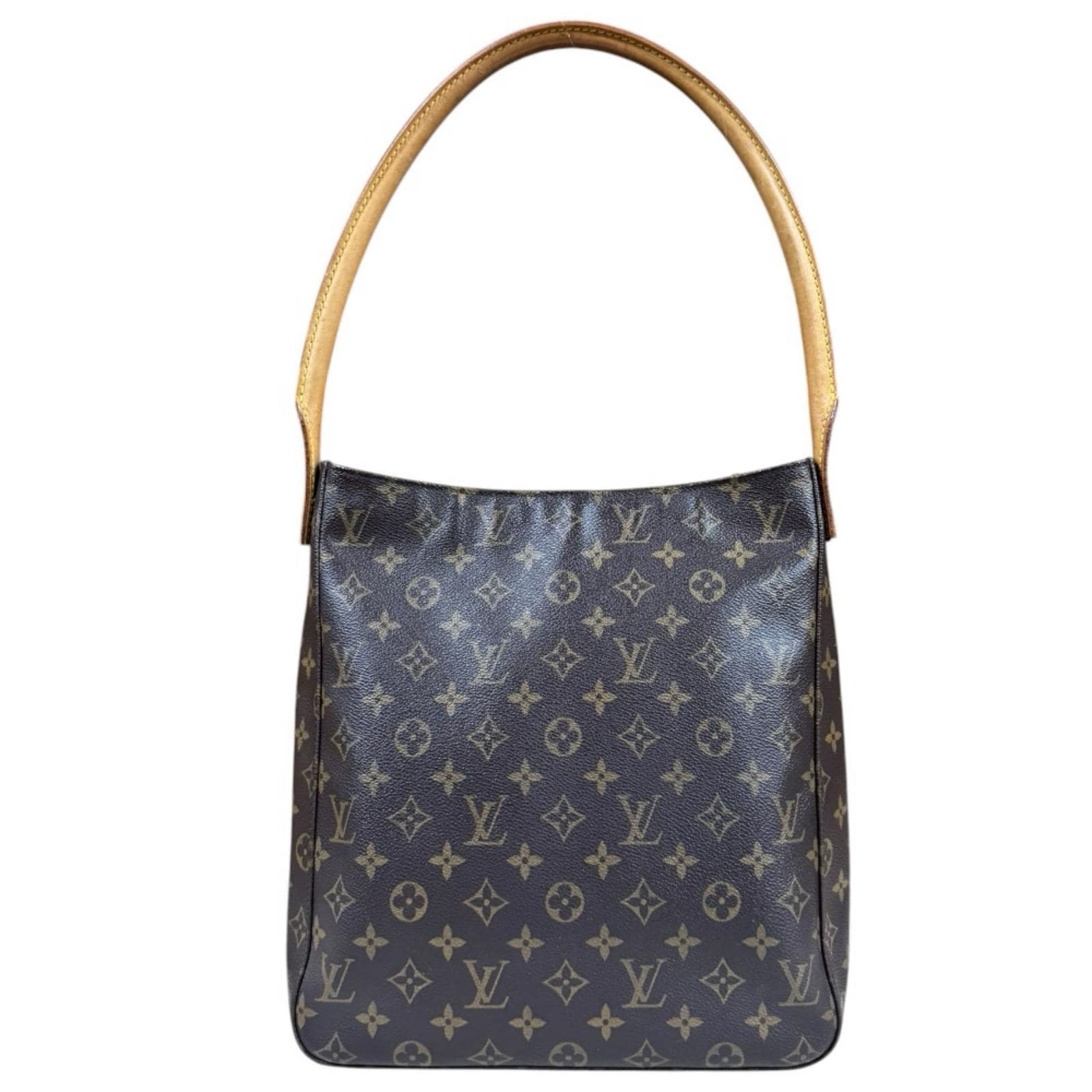 ルイヴィトン ルーピングGM モノグラム ショルダーバッグ モノグラムキャンバス M51145 ブラウン LOUIS VUITTON 中古