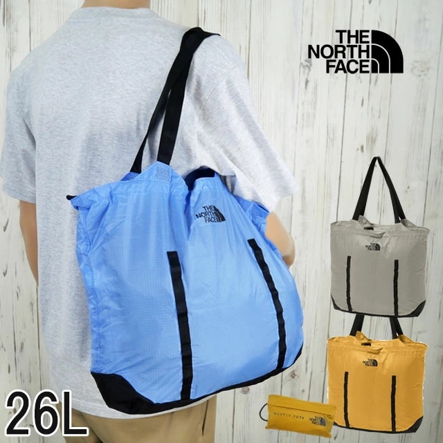 ザ・ノース・フェイス トートバッグ メンズ NM62377 メイフライトート 26L サブバッグ ポケッタブル レディース ショルダーバッグ バック アウトドア BAG 折り畳み 肩掛け 鞄 黄色 グ