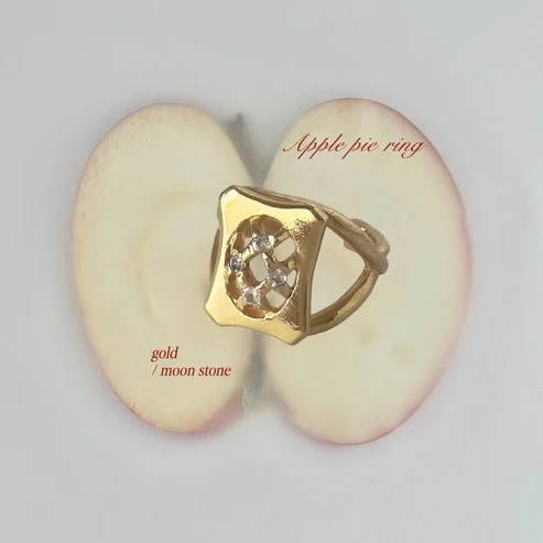 [ moon stone ] apple pie gold [ free size ]