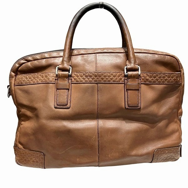 コーチ ミニシグネチャー コミューター F70550 バッグ ビジネスバッグ メンズ【中古】