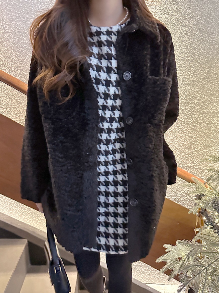 [miamasvin] メイト ダンブル ムートン ジャケット