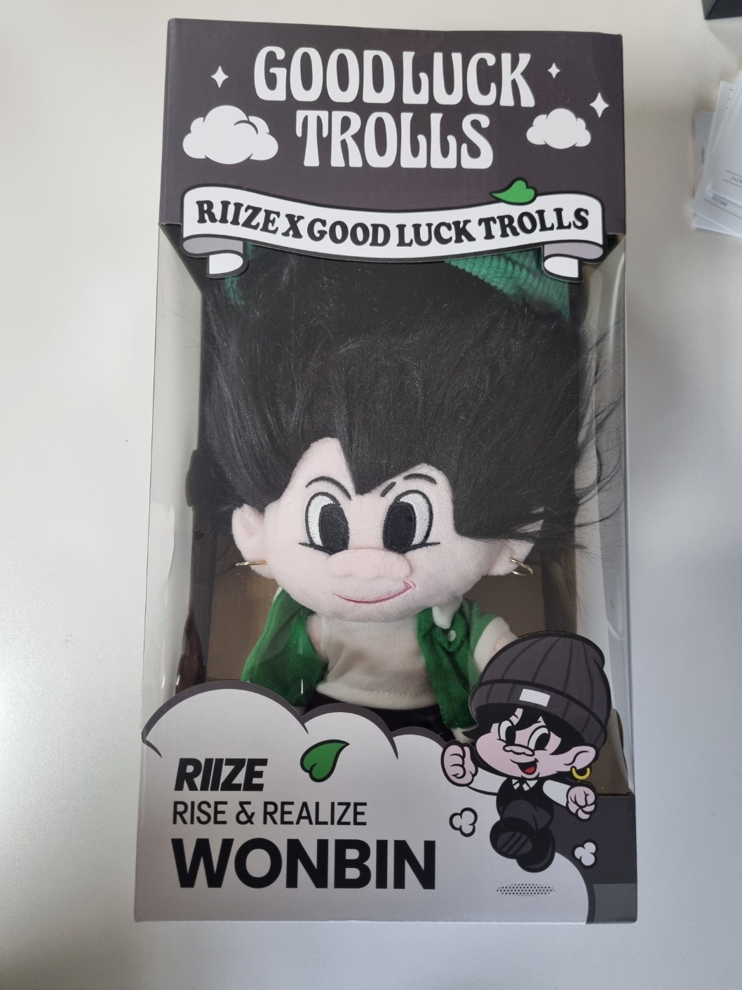 [on hand] [RIIZE X Good Luck Trolls] LINE FRIENDS PLUSH DOLL - WONBIN