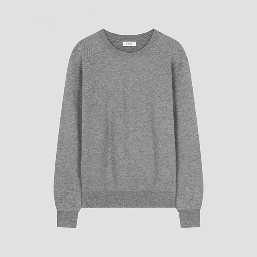 (Shes Miss) ラグランラウンドネックニット_SSKPOO42680_LG