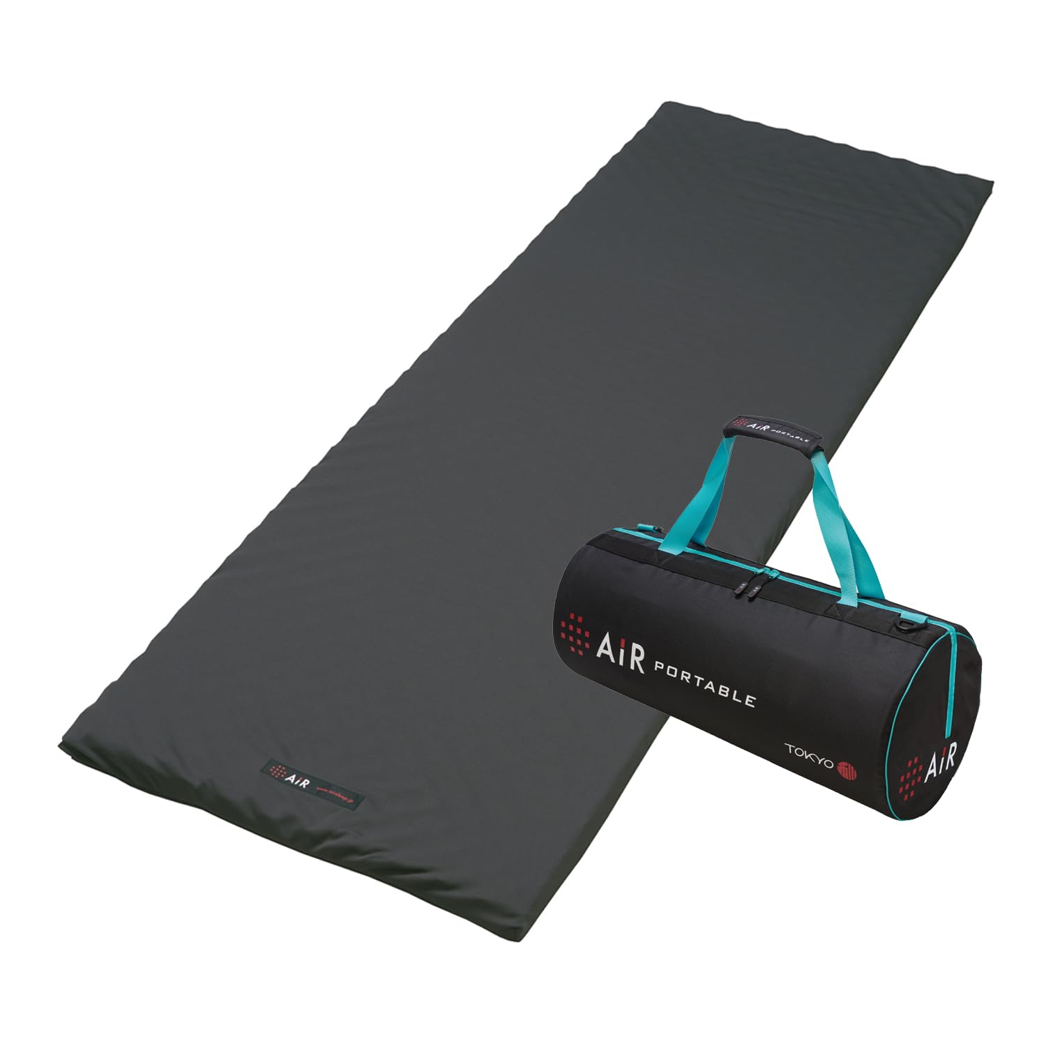 nishikawa 【 西川 】 [エアーポータブル] モバイルマットスリム モバイル マットレス (横幅60cmX縦幅180cm) ベッドの上に1枚プラス 点で支える スリムサイズ 出張 遠征 エア