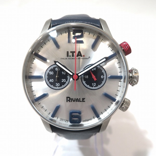 I.T.A. リヴァーレ 29.00.03 クォーツ クロノグラフ 時計 腕時計 メンズ 【中古】
