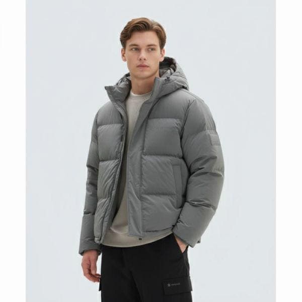 SNOWPEAK APPAREL ブライトフード ヘビージャケット S24WMFDJ70 シルバーグレー