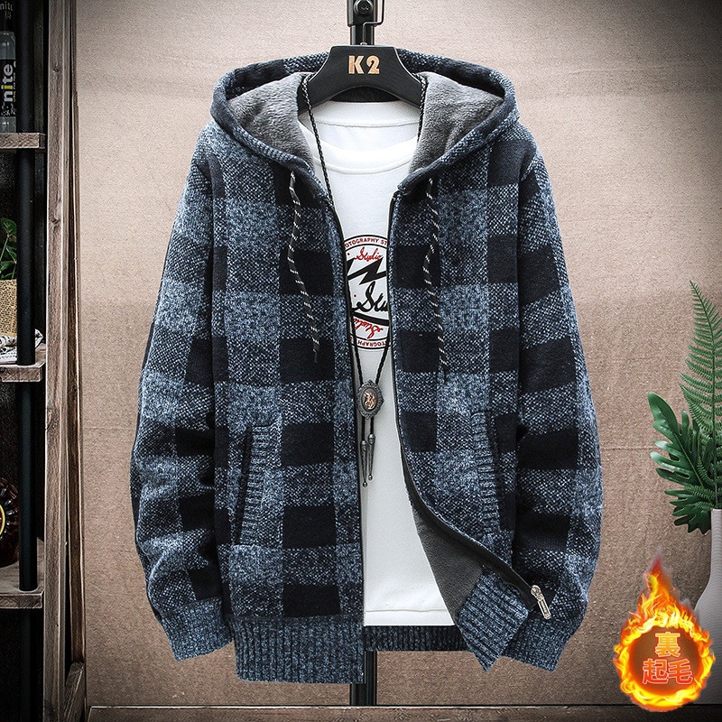 裏起毛パーカー メンズ 暖かい チェック柄 スウェットパーカー ファッション スエット 防寒 プルオーバーパーカー コート 冬 新作 薄ボア 多色展開