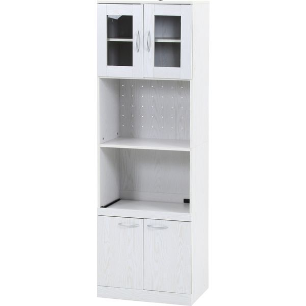 ハイキッチンボード 約180x60cm オークホワイト 組立品