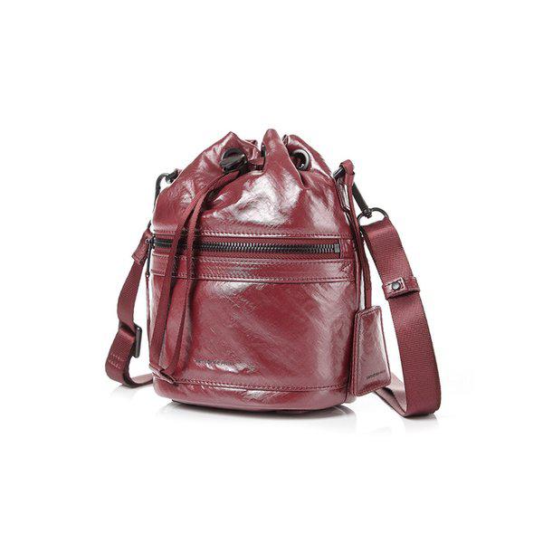 [] GLENARM ミニクロスバッグ GLOSSY WINE RED UK350004