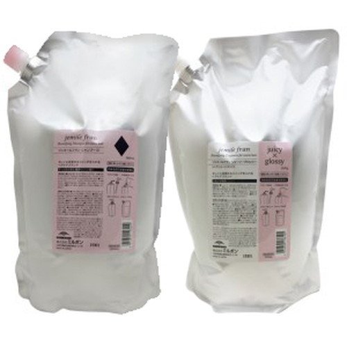 ミルボン ジェミールフラン シャンプー ダイヤ D 2500ml + トリートメント ジューシーグロッシー 2500g 詰替業務用セット
