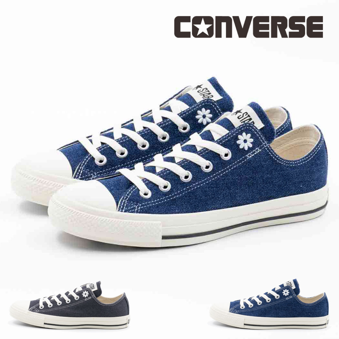 レディース スニーカー オールスター デイジーズ DM HI ローカット シンプル 合わせやすい お花