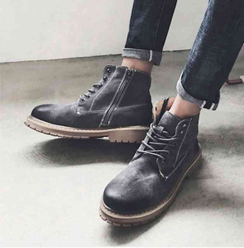 ブーツ メンズ ブーツフロント 夏 軽い 冬 セット 秋 ルーム シューズ 暖かい ビジネス 春 ジッパー 大人 完全 靴 黒 ブランド ワーク 防水 防寒 ファスナー サイドジップ スエード あった