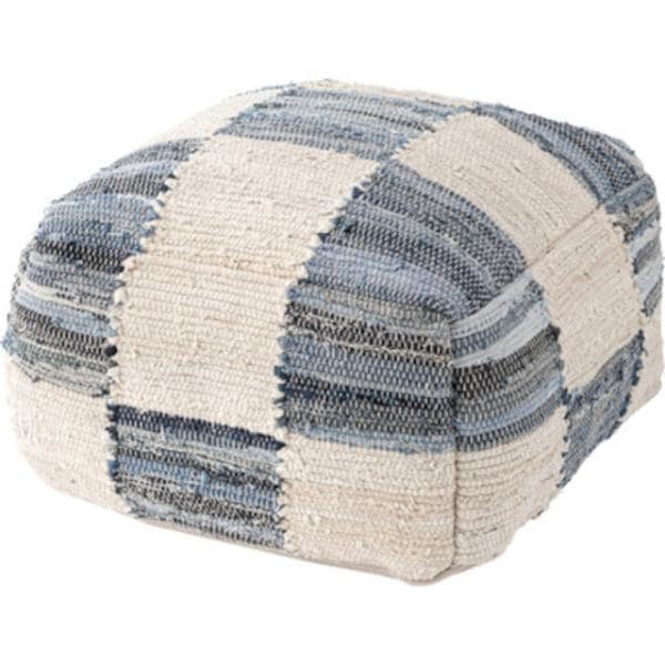 インド綿のナチュラルテイストなキューブスツール カジュアル モダン 北欧 ナチュラル クッション スツール リビング