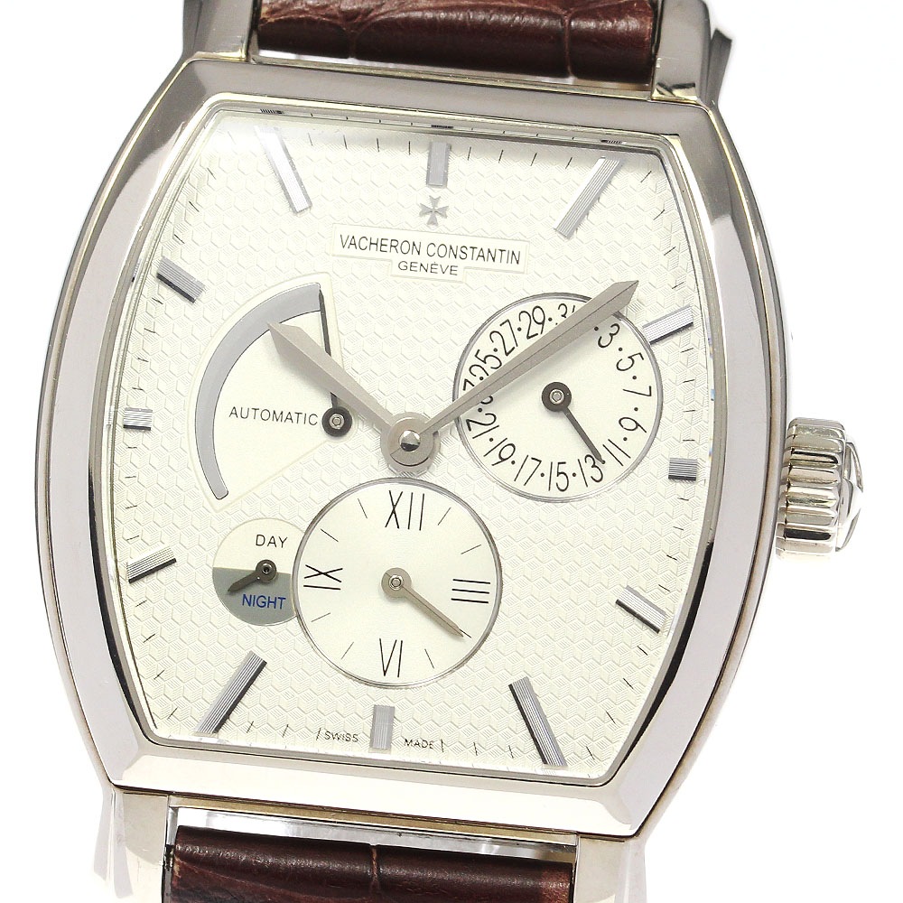 ヴァシュロン・コンスタンタン VACHERON CONSTANTIN 47400 マルテ K18WG パワーリザーブ デュアル タイム 自動巻き メンズ _764938【中古】