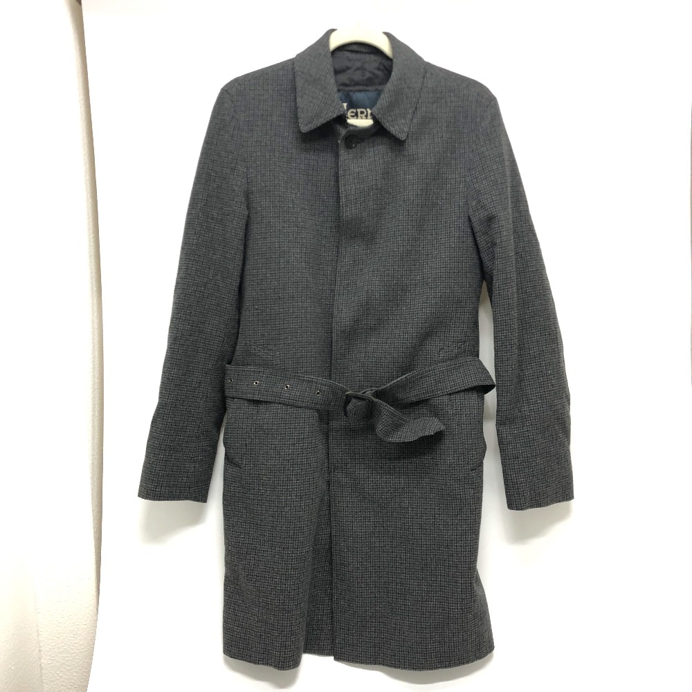 Herno ヘルノ トレンチコート ステンカラー トレンチコート コート アパレル コットン ブラック