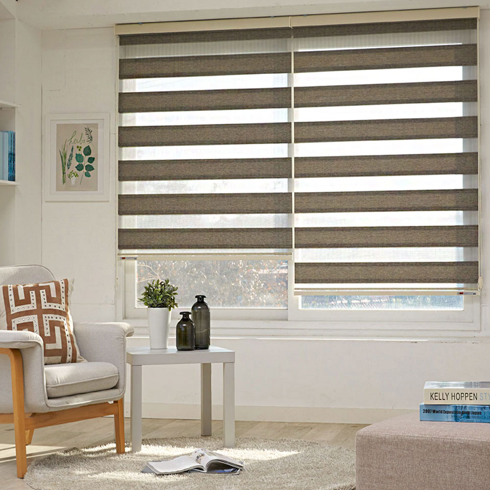 1+1 OAK 6色 韓国コンビブラインド ロールスクリーン カ