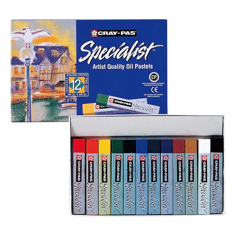 （まとめ買い）サクラクレパス クレパス スペシャリスト 専門家用 12色セット ESP12 [x3]