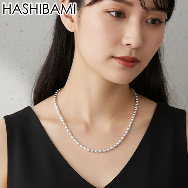 ネックレス レディース チェーン 天然石 ヘマタイト ワンタッチ 留め具 マグネット ポーチ付き 重ね付け 20代 30代 女性 プレゼント 俵型 シルバー 52cm HB2100243