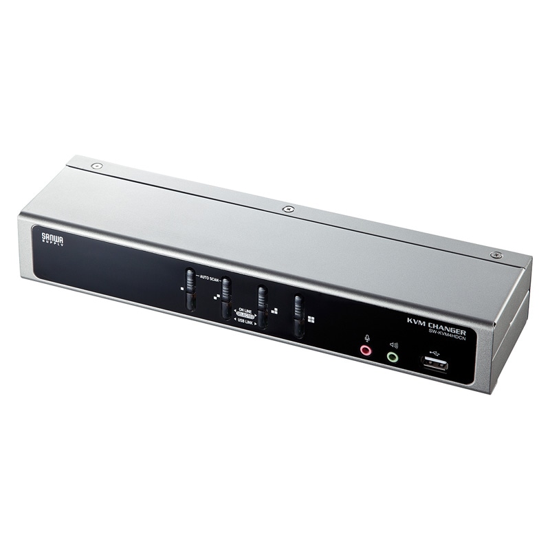 デュアルリンクDVI対応パソコン自動切替器 4:1 SW-KVM4HDCN
