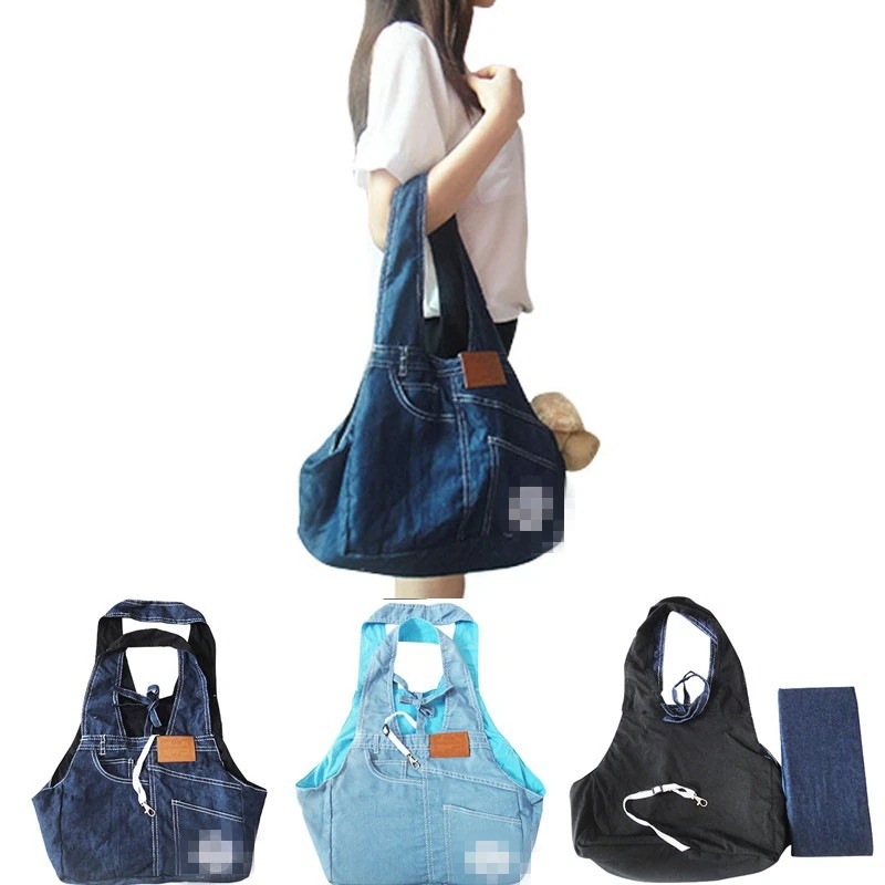 2色四用外出散歩する旅行する用折りたたみ可能ポータブル大空間通気ペット用手提げショルダーバッグ猫犬小型犬テディ貴賓犬子犬ガスかわいい調整可能カンバス快適通気ペットバッグGZBB