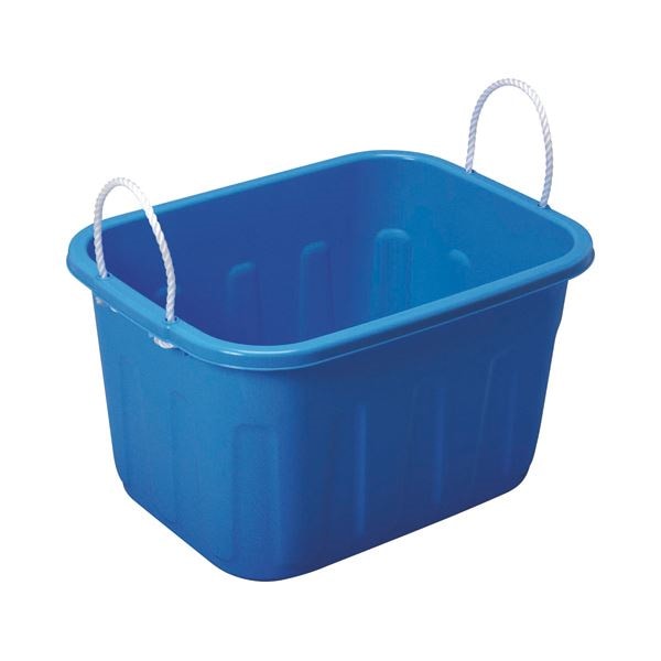 （まとめ） サンコープラスチック キングタブ 角型 36L ブルー 1個 [x10セット]