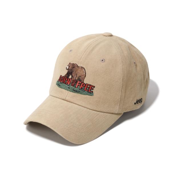[JEEP] アメリカンベア刺繍ボールキャップ(JQ3GCU267BE)